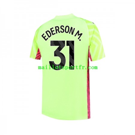 Maillot de Foot Manchester City Ederson Moraes 31 Gardien Troisieme 2023/24